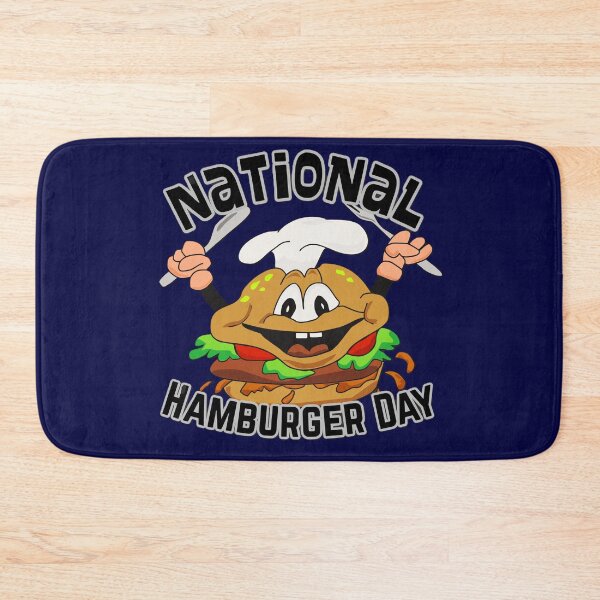 Item preview, National Hamburger Day retro designed and sold by Lovemountain.