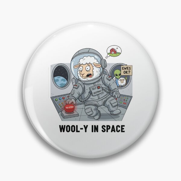 Item preview, Ewes OK Astronaut Sheep Space Mission designed and sold by mintxw.