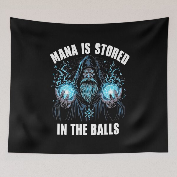 Item preview, MANA IS STORED IN THE BALLS designed and sold by LunaMagicStudio.
