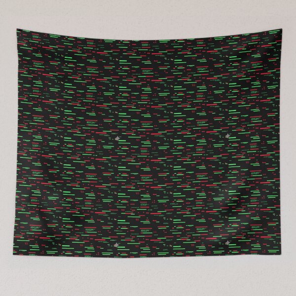 Item preview, Neon Syntax: Contemporary Text and Lines Pattern designed and sold by StickVerse by Owais.