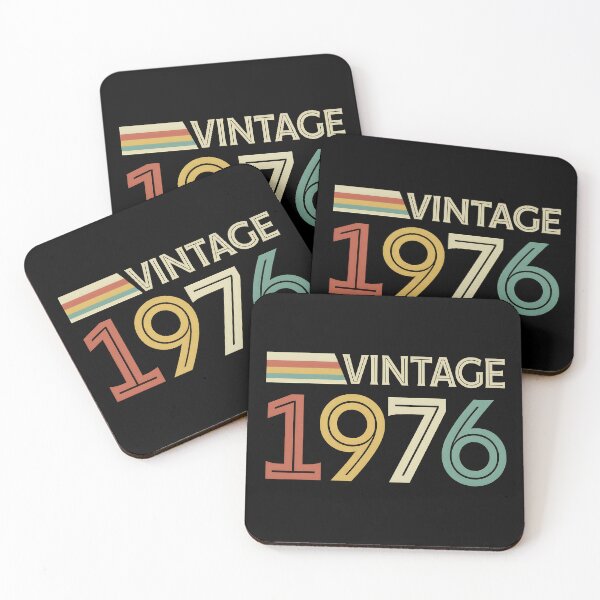 Item preview, Vintage 1976 Retro Color Block T-Shirt – 70s Inspired Birthday Graphic Tee designed and sold by STAATI.