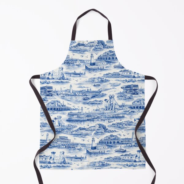 Item preview, Ramsgate landmarks Toile pattern designed and sold by chihuahuashower.