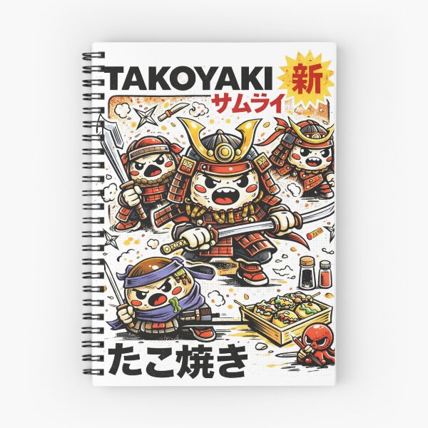 Item preview, Takoyaki Samurai Japanese Pop Art designed and sold by ExperienceWas.