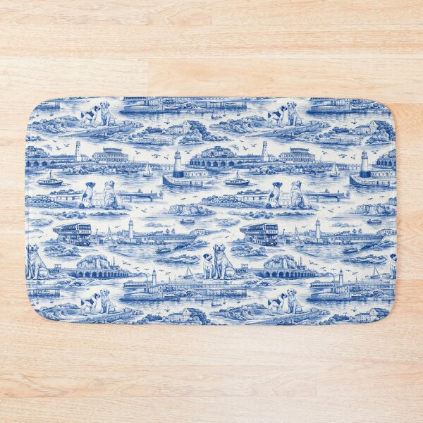 Item preview, Ramsgate landmarks Toile pattern designed and sold by chihuahuashower.