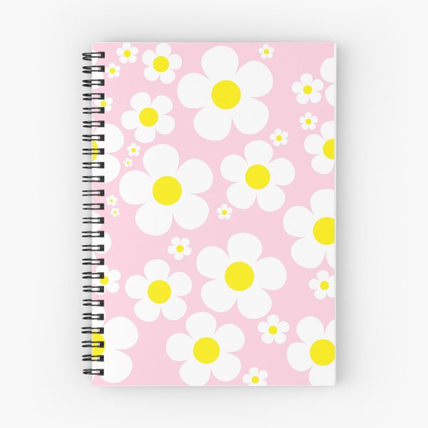 Item preview, Retro Mod 60's Flowers Yellow and White, Pink Background designed and sold by MellowCat.