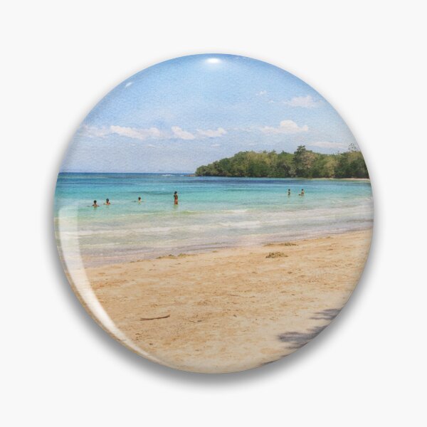 Item preview, Watercolour of Beach at Old Fort Bay designed and sold by DansArtYaad.