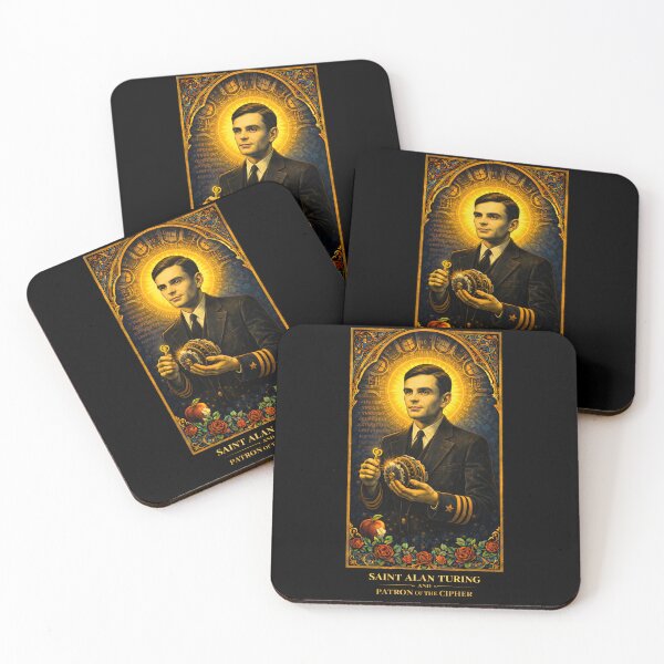 Item preview, Alan Turing — Patron of the Cipher designed and sold by Anna R Key's Store.