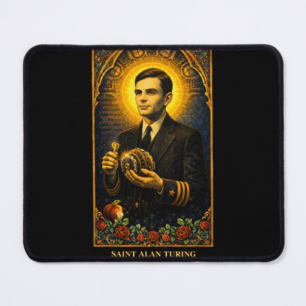 Item preview, Alan Turing — Patron of the Cipher designed and sold by Anna R Key's Store.