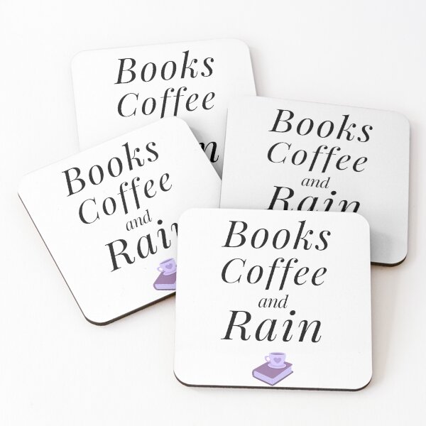 Item preview, Books Coffee And Rain Book Lover Gift Sticker designed and sold by ade-datt.
