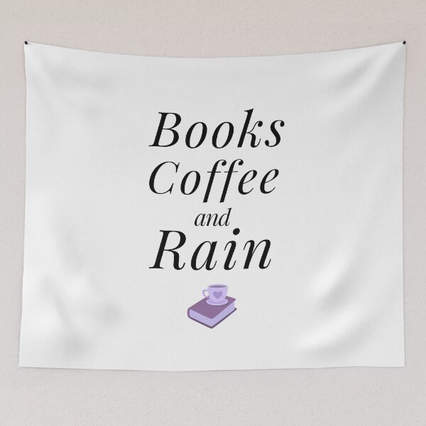 Item preview, Books Coffee And Rain Book Lover Gift Sticker designed and sold by ade-datt.