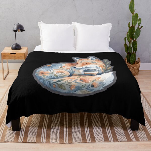 Item preview, Cozy Sleeping Fox with Coffee Cup designed and sold by Funny meme.