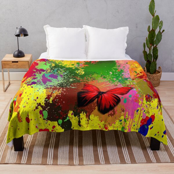 Item preview, Abstract colorful butterfly art. designed and sold by Natart1004.