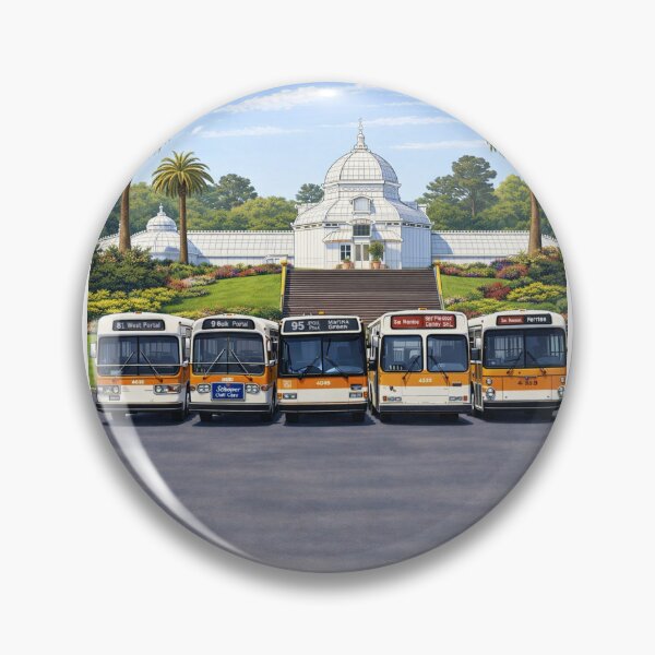 Item preview, San Francisco Muni lined up at the Conservatory of Flowers  designed and sold by StopRequest.