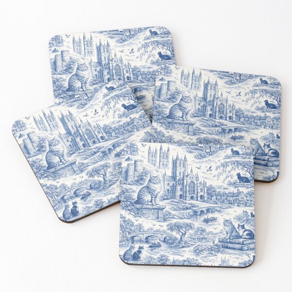 Item preview, Canterbury cats toile designed and sold by chihuahuashower.
