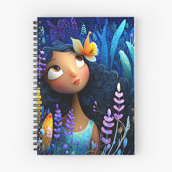 Item preview, Whimsical Girl Surrounded by Colorful Flora designed and sold by Artessie.