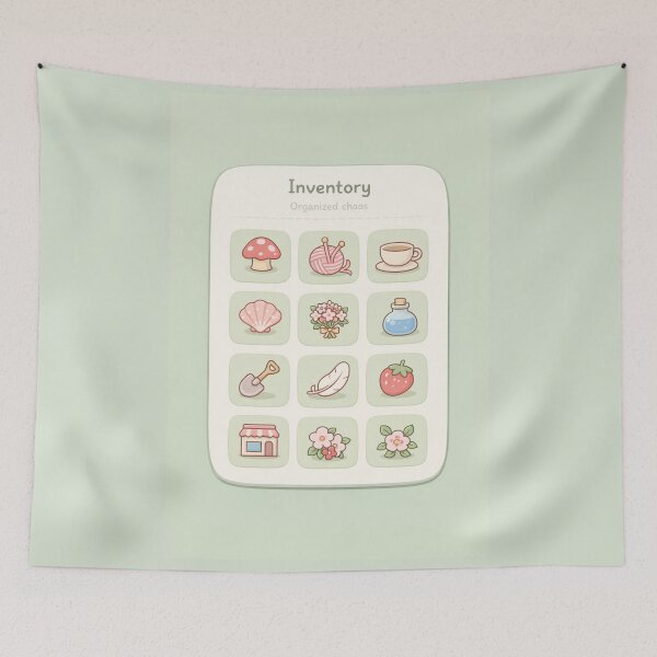 Item preview, Pastel Cozy Game Inventory Screen Aesthetic Pastel Cozy Game Inventory Screen Aesthetic designed and sold by peachycrossing.