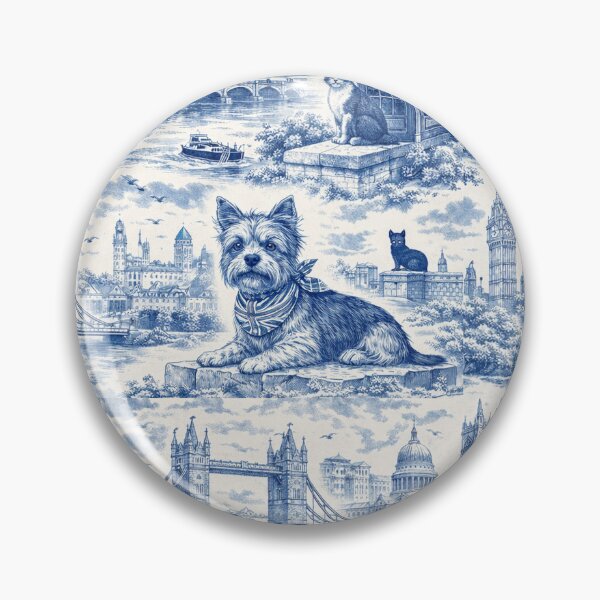Item preview, London Landmarks toile designed and sold by chihuahuashower.