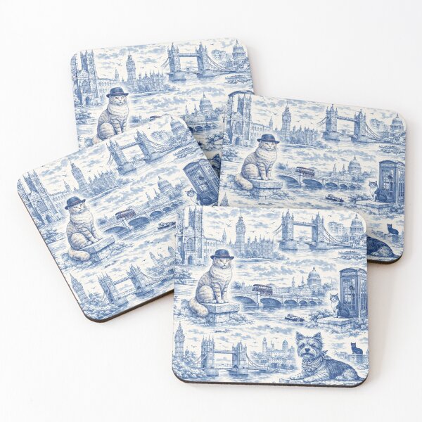 Item preview, London Landmarks toile designed and sold by chihuahuashower.