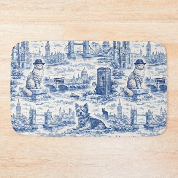 Item preview, London Landmarks toile designed and sold by chihuahuashower.