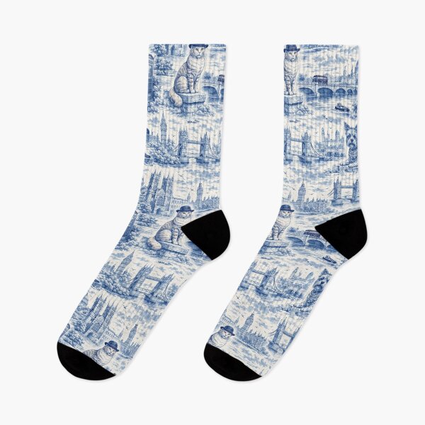 Item preview, London Landmarks toile designed and sold by chihuahuashower.