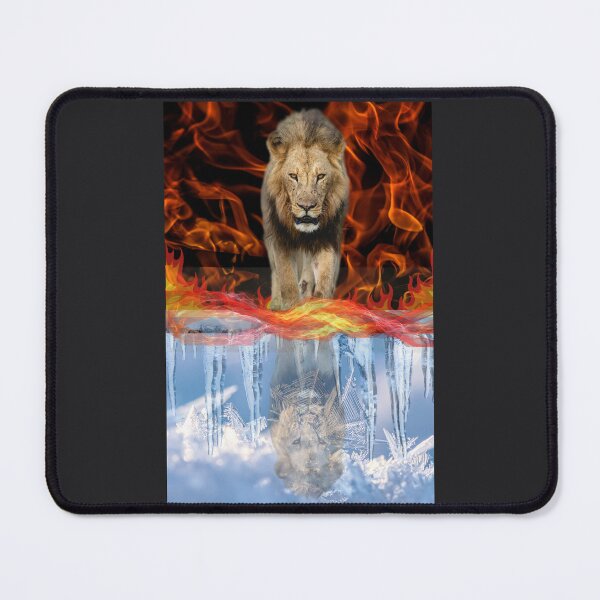 Item preview, Lion of Fire and Ice Spirit Reflection designed and sold by GeoWild Designs.