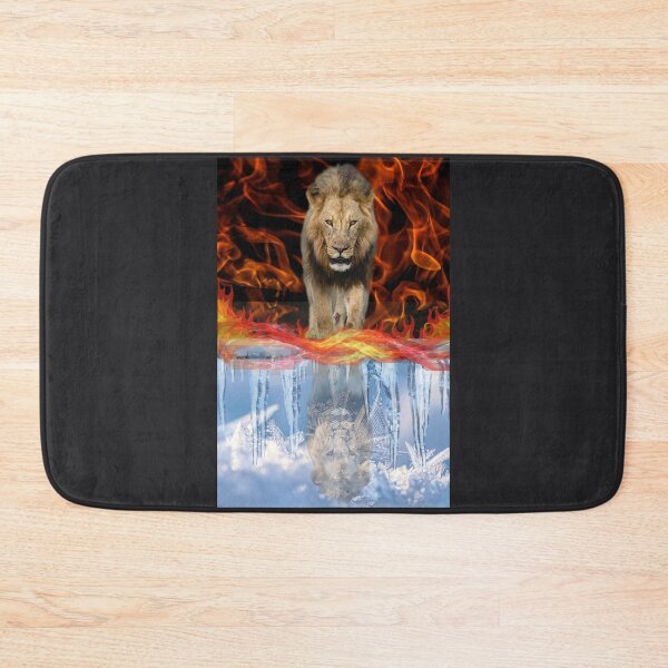 Item preview, Lion of Fire and Ice Spirit Reflection designed and sold by GeoWild Designs.