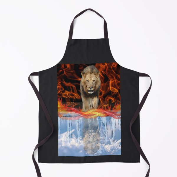 Item preview, Lion of Fire and Ice Spirit Reflection designed and sold by GeoWild Designs.