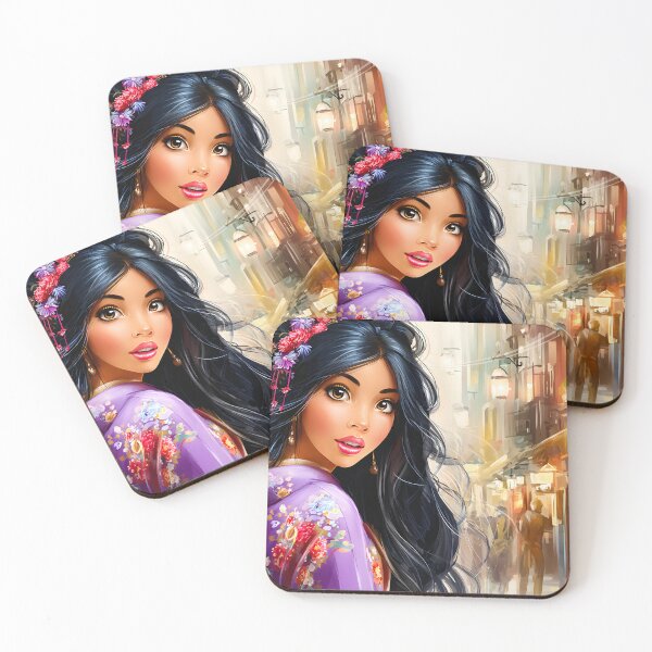 Item preview, Elegant Woman in Kimono Amidst City Streets designed and sold by Artessie.