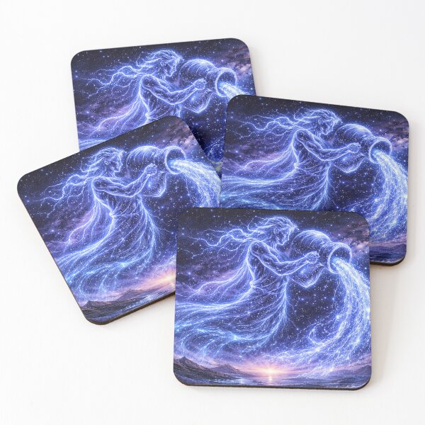 Item preview, Aquarius Zodiac Lightning Water Bearer – Electric Constellation designed and sold by SpicyWind.