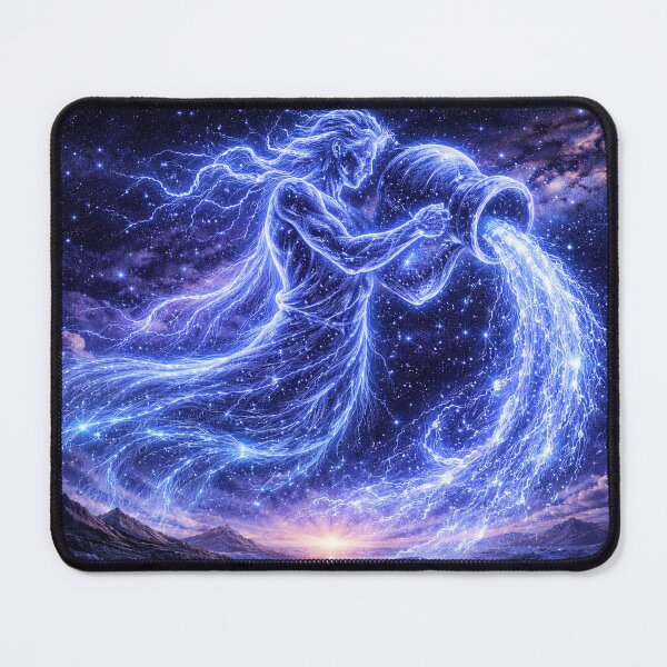 Item preview, Aquarius Zodiac Lightning Water Bearer – Electric Constellation designed and sold by SpicyWind.