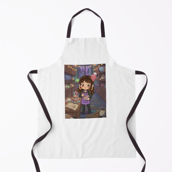 Item preview, LILITH: Monster Cake Bake | Cute Guardian & Chibi Chef Sticker designed and sold by PastelParasite.