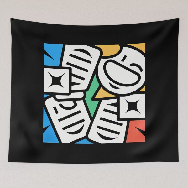 Item preview, Smile Creative Expressions Abstract Designs Colorful Geometric Patterns designed and sold by ART ATTACK ZONE.