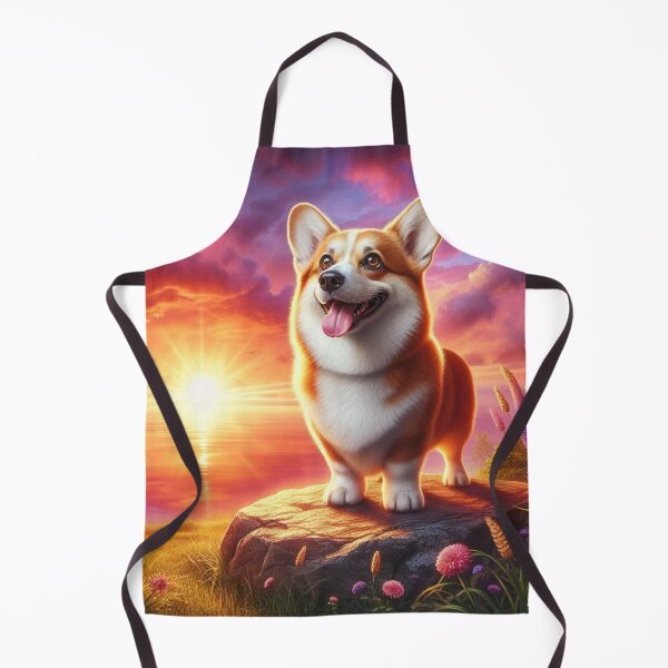 Item preview, Pembroke Welsh Corgi – Sunset Joy Emblem designed and sold by Dogandesighn.