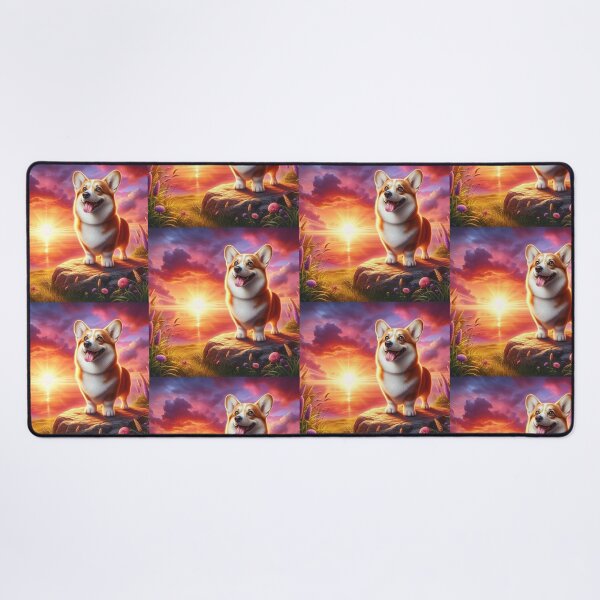 Item preview, Pembroke Welsh Corgi – Sunset Joy Emblem designed and sold by Dogandesighn.