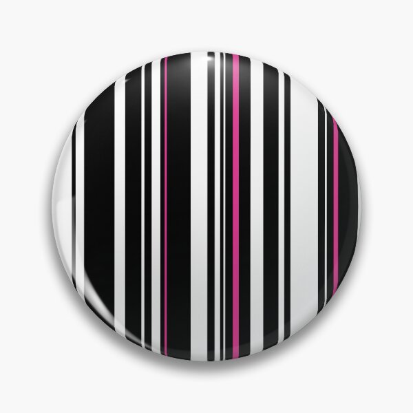 Item preview, Retro 60's, 70's, 80's, Black White and Pink Stripe designed and sold by MellowCat.