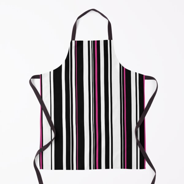 Item preview, Retro 60's, 70's, 80's, Black White and Pink Stripe designed and sold by MellowCat.