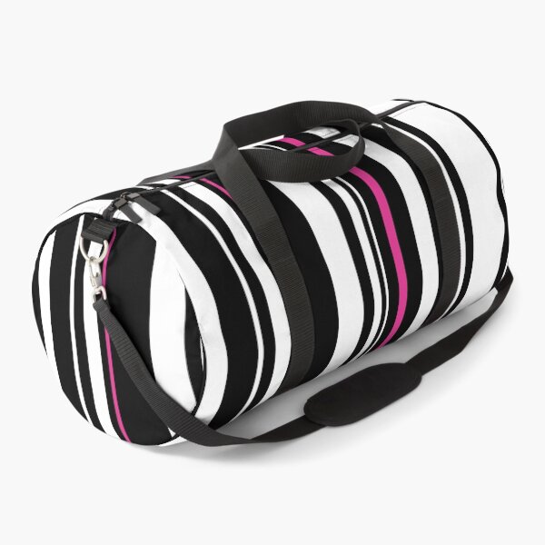 Item preview, Retro 60's, 70's, 80's, Black White and Pink Stripe designed and sold by MellowCat.