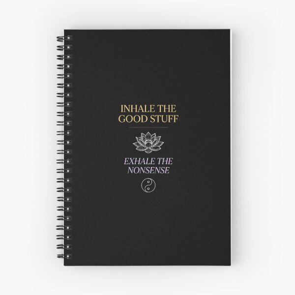 Item preview, Inhale the Good Stuff Exhale the Nonsense — Mindfulness Quote Art for Yoga and Meditation Lovers designed and sold by DESIGNNOUR.