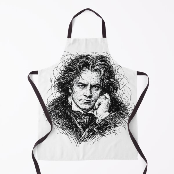 Item preview, Ludwig van Beethoven Scribble Classical Portrait designed and sold by Shoot-The-Moon.