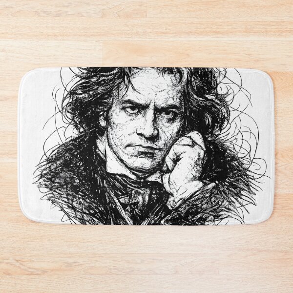 Item preview, Ludwig van Beethoven Scribble Classical Portrait designed and sold by Shoot-The-Moon.
