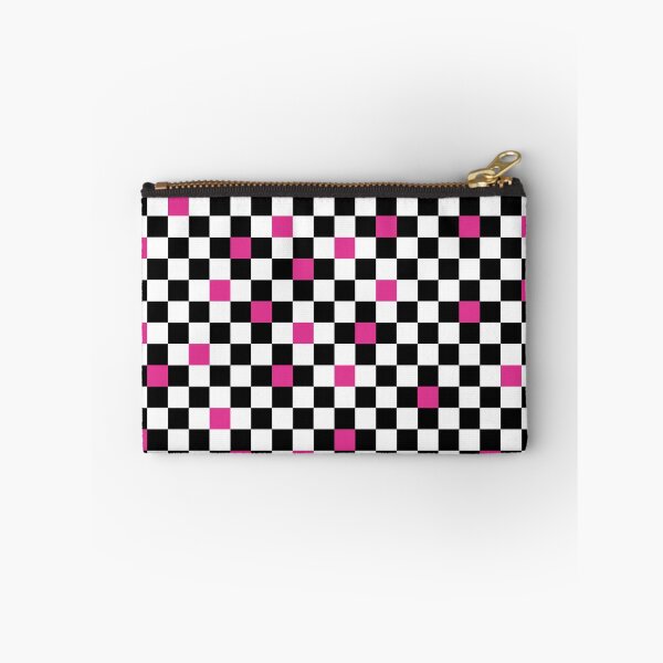 Item preview, Retro 80's Black, White and Pink Checkerboard Pattern designed and sold by MellowCat.