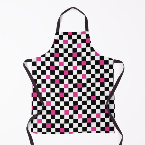 Item preview, Retro 80's Black, White and Pink Checkerboard Pattern designed and sold by MellowCat.