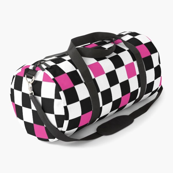Item preview, Retro 80's Black, White and Pink Checkerboard Pattern designed and sold by MellowCat.