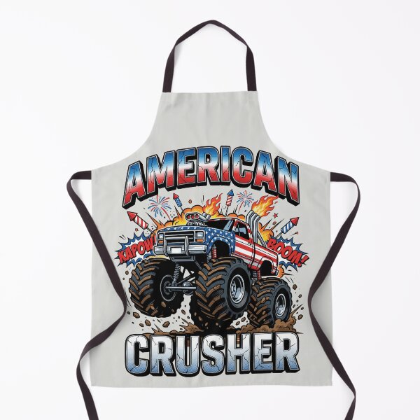 Item preview, American Crusher - Patriotic Monster Truck designed and sold by DigitalGlade.