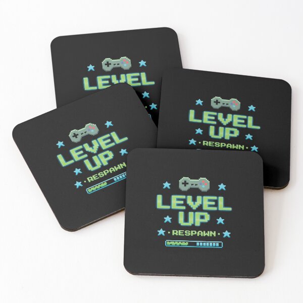 Item preview, Level Up Respawn — Retro Pixel Art Gaming Humor for Gamers and Video Game Enthusiasts designed and sold by DESIGNNOUR.