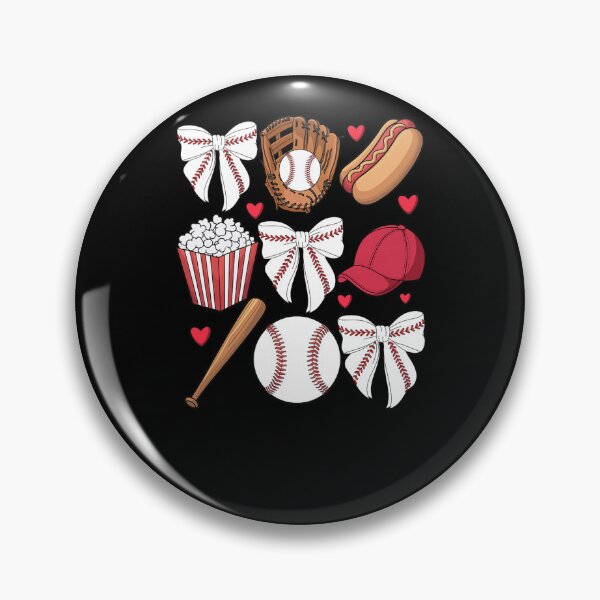 Item preview, Baseball Coquette Bow designed and sold by krystalRomanart.