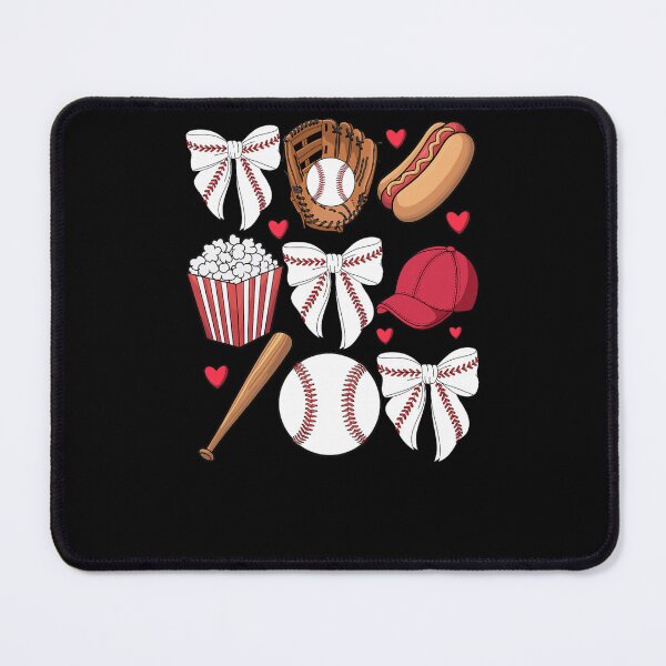 Item preview, Baseball Coquette Bow designed and sold by krystalRomanart.