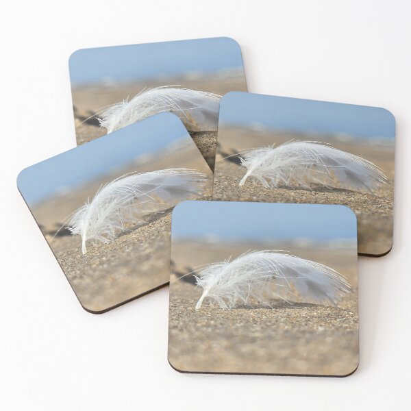 Item preview, Feather in the sand - Close-Up designed and sold by rainbowlens.