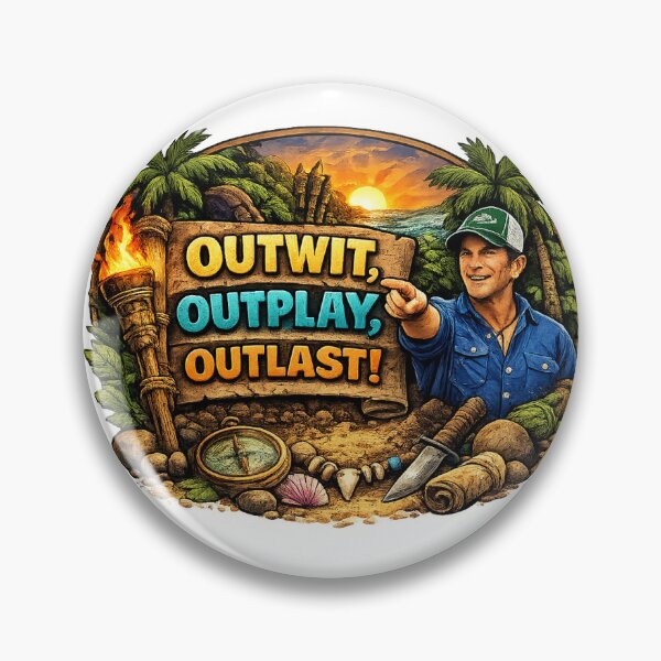 Item preview, Outwit Outplay Outlast Sticker | Survivor Motto | Reality TV Fan Art | Strategic Mindset Vinyl designed and sold by QuirkDesignD.