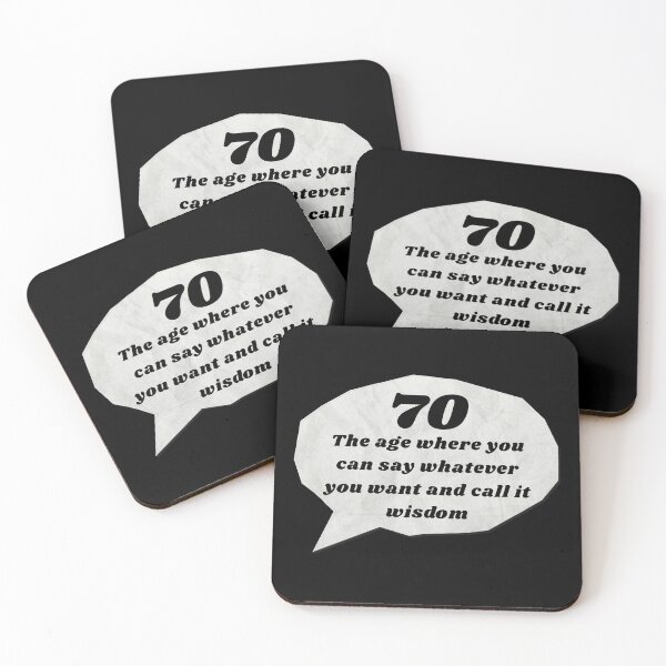 Item preview, Funny 70th Birthday Saying  designed and sold by StoneybrokeM.